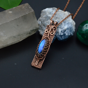 blue labradorite necklace