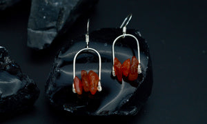 carnelian earrings